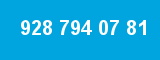 928 794 07 81 928 794 07 81